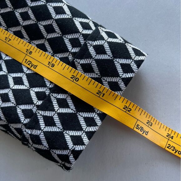 Chicos Jacket Womens Size 1 (US M/8) Black White Print Lined Full Zip Pockets - Picture 13 of 14